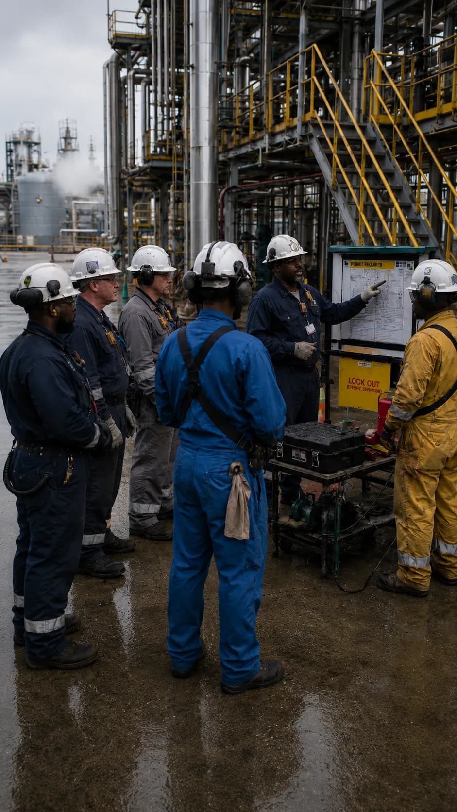 On-the-job safety training at Advanced Projects
